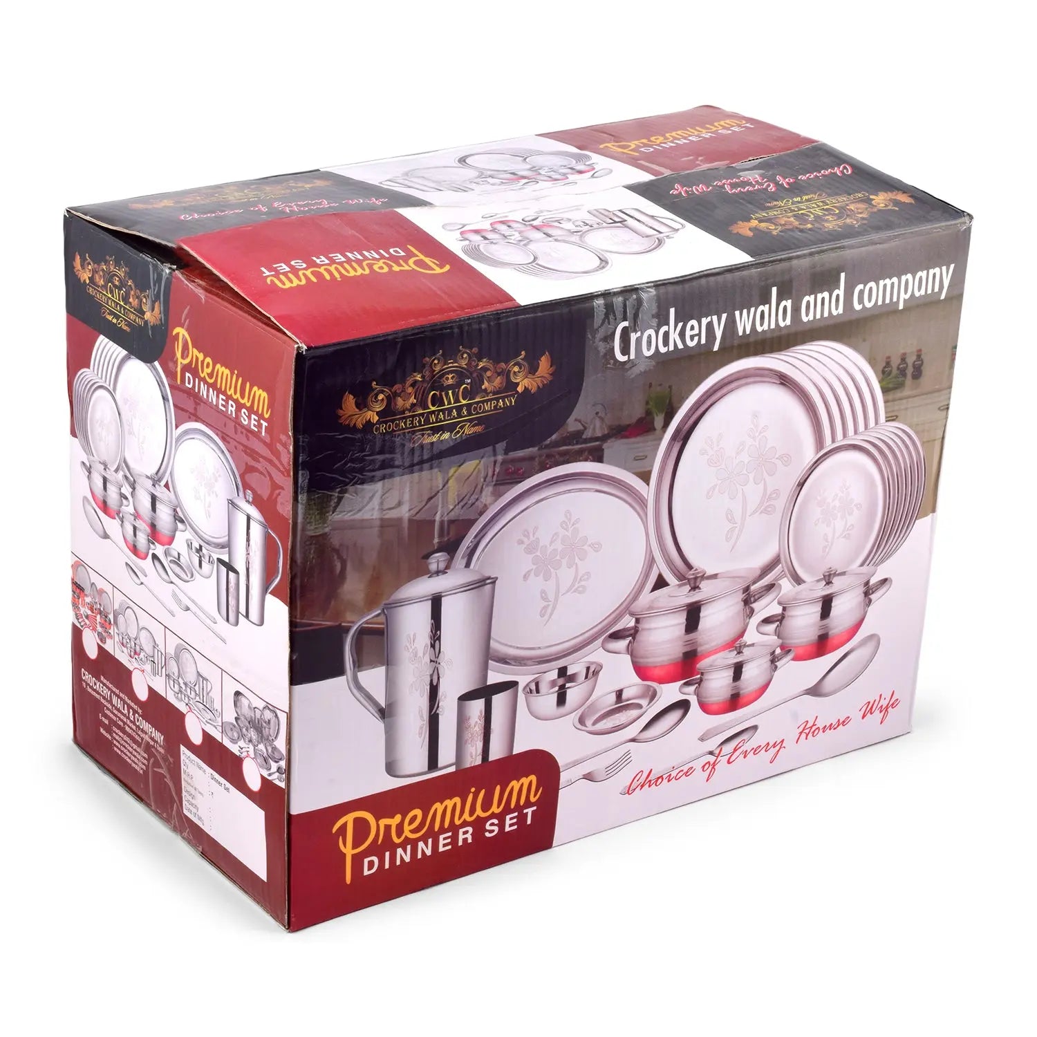 Pure Copper Dinner Set - 63pcs - CROCKERY WALA AND COMPANY