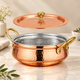 Pure Copper Kalai Lagaan Handi With Lid Lightweight Design