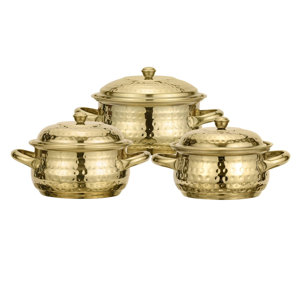 51 - Piece Stainless Steel PVD Gold Finish Dinner Set - CROCKERY WALA AND COMPANY