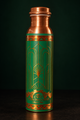 Crockerywala Rich Green Emerald Royale Pure Copper Water Bottle.