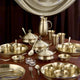 Pure Bronze Dinner Set Thali Set 77 pcs