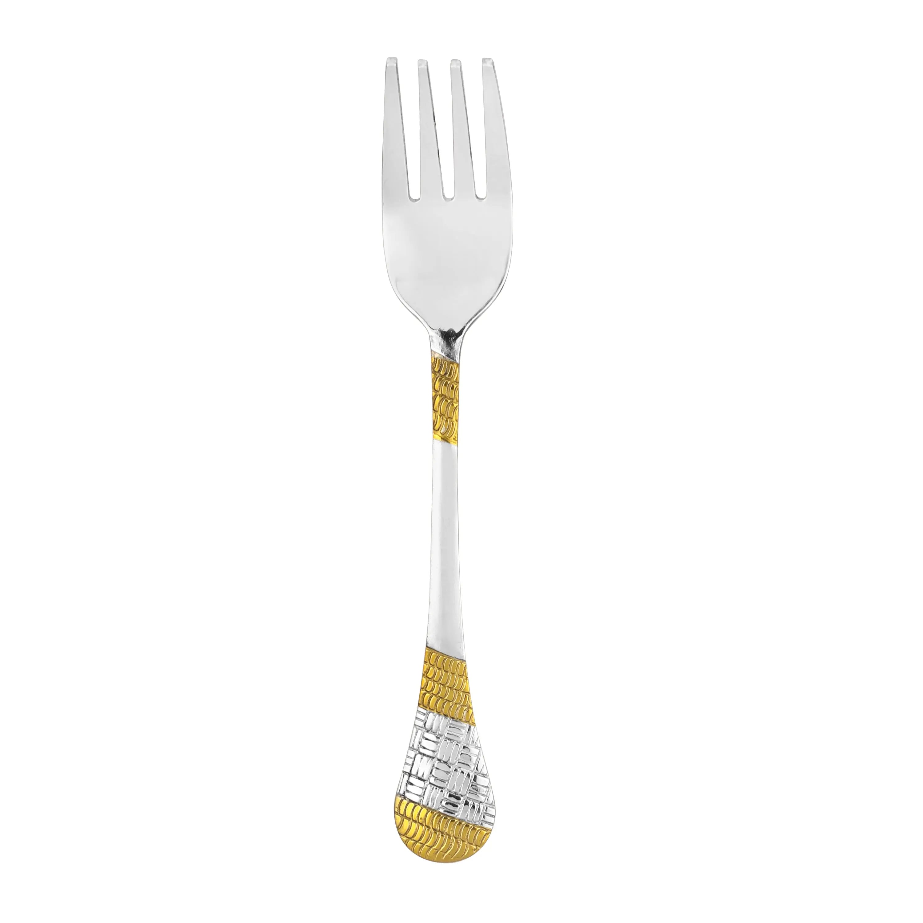 STAINLESS STEEL SPOON TWO TONE 12 G -SET 0F 12 PCS - CROCKERY WALA AND COMPANY 