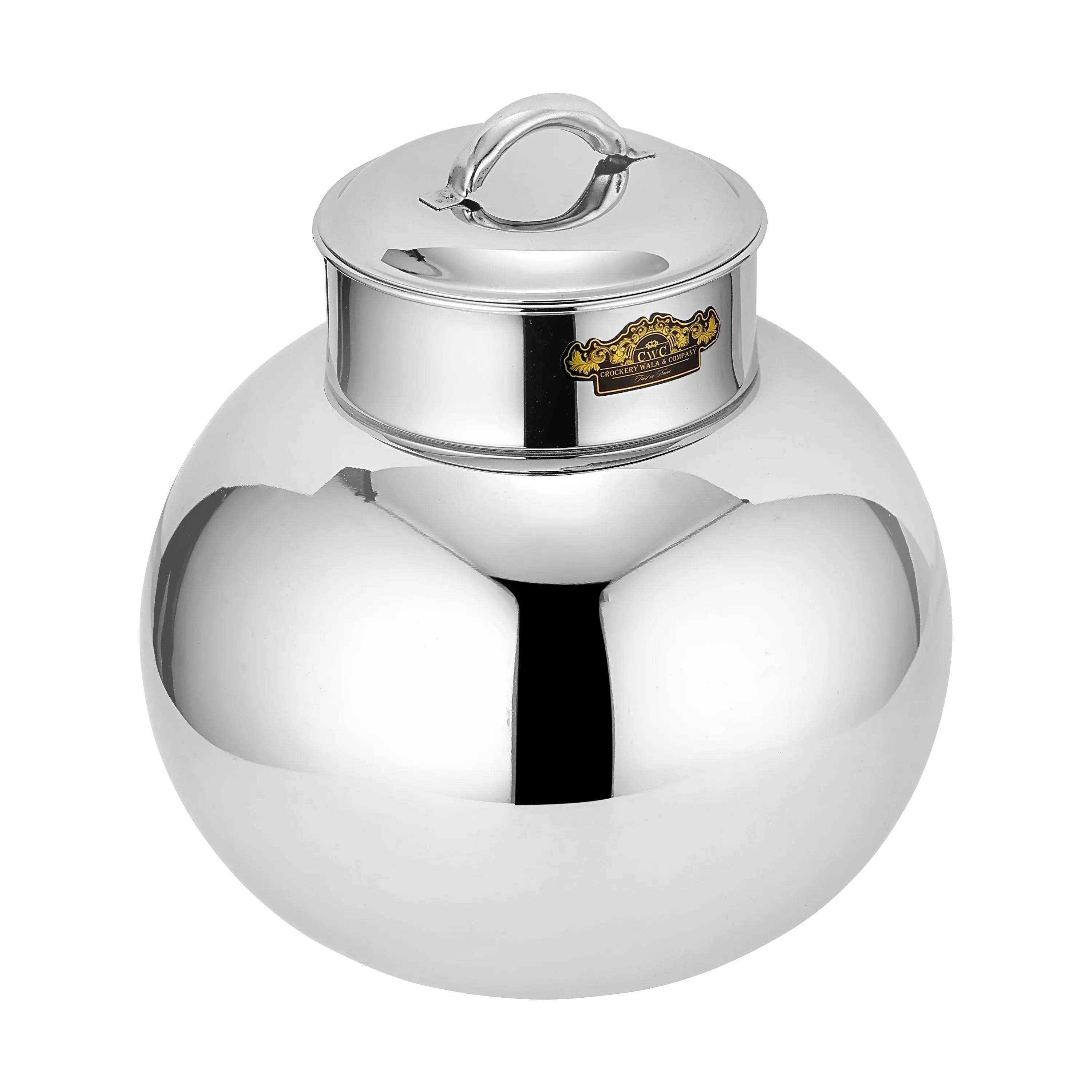 STAINLESS STEEL PLAIN MATKA 5 LTR PREMIUM QUALITY WITH LIFE TIME GUARANTEE - CROCKERY WALA AND COMPANY 