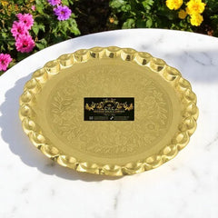 Brass Thal for Shadi Baraat Cashew Nuts Festival Parties Pooja Crockery Wala And Company Ltd