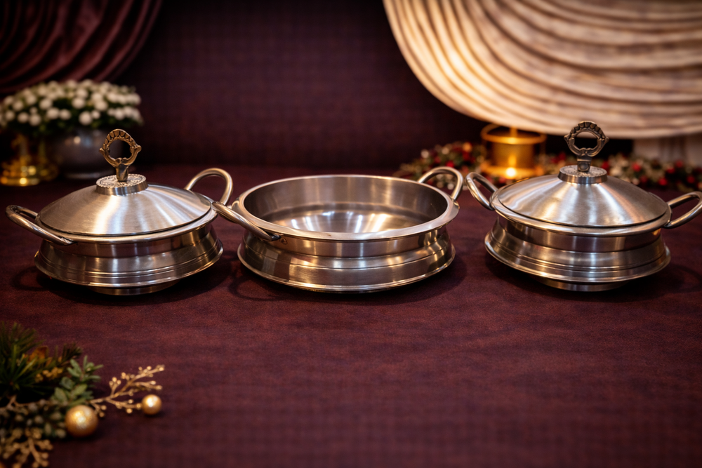 Premium Pure Bronze Serving Handi - Timeless Elegance