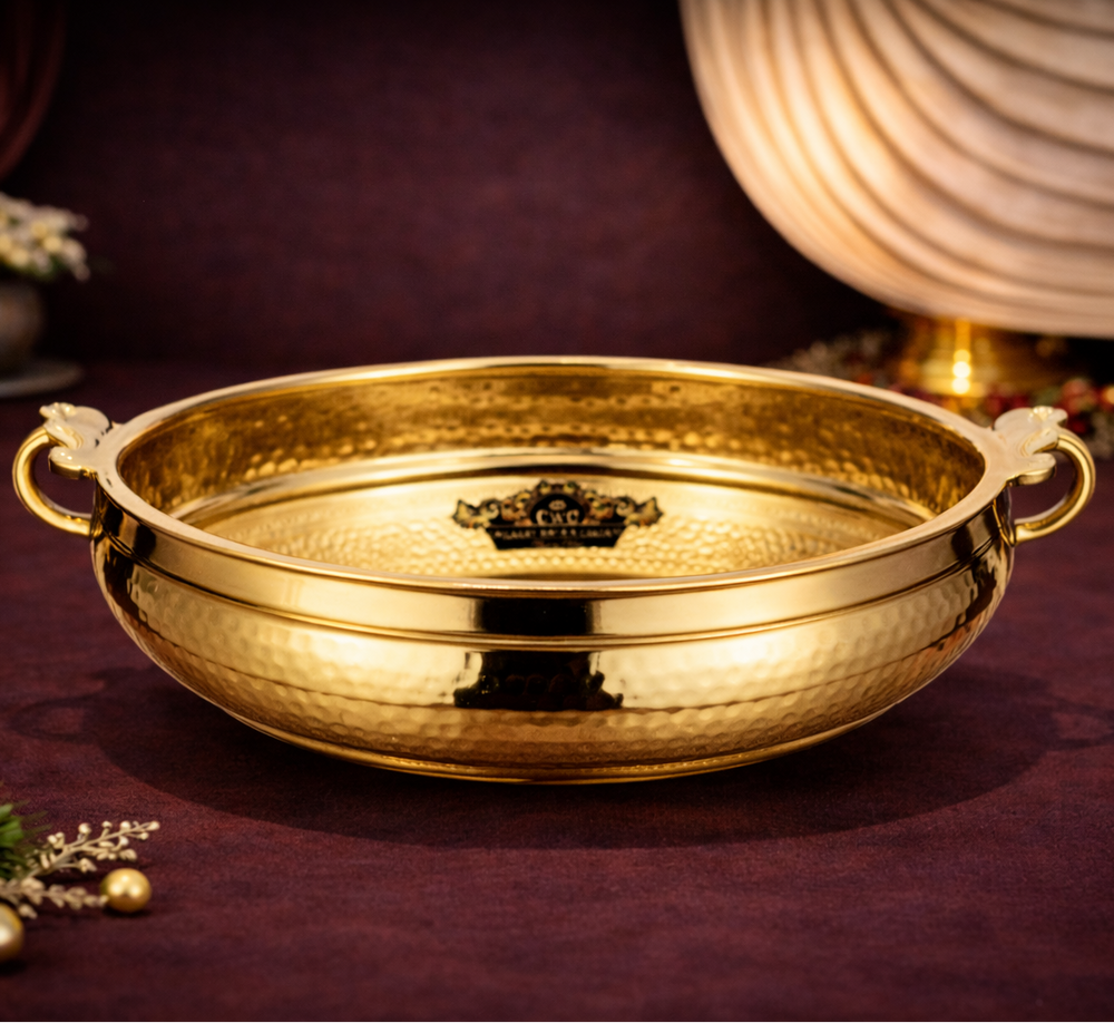 Pure Brass Urli-Hammer Decorative Centerpiece
