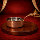 Pure Copper Steel Antique Sauce Pan Smoky Finish Hand Engraved