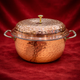 Pure CopperSteel Serving Donga with Brass Handle