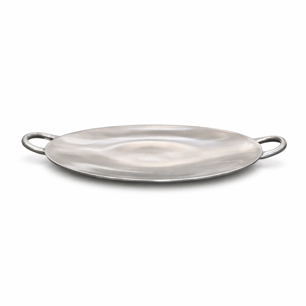 Exquisite Pure Bronze Serving Tawa for Elegant Dining