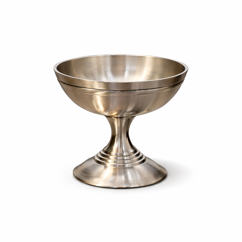 Exquisite Pure Bronze Ice Cream Bowl - Timeless Elegance