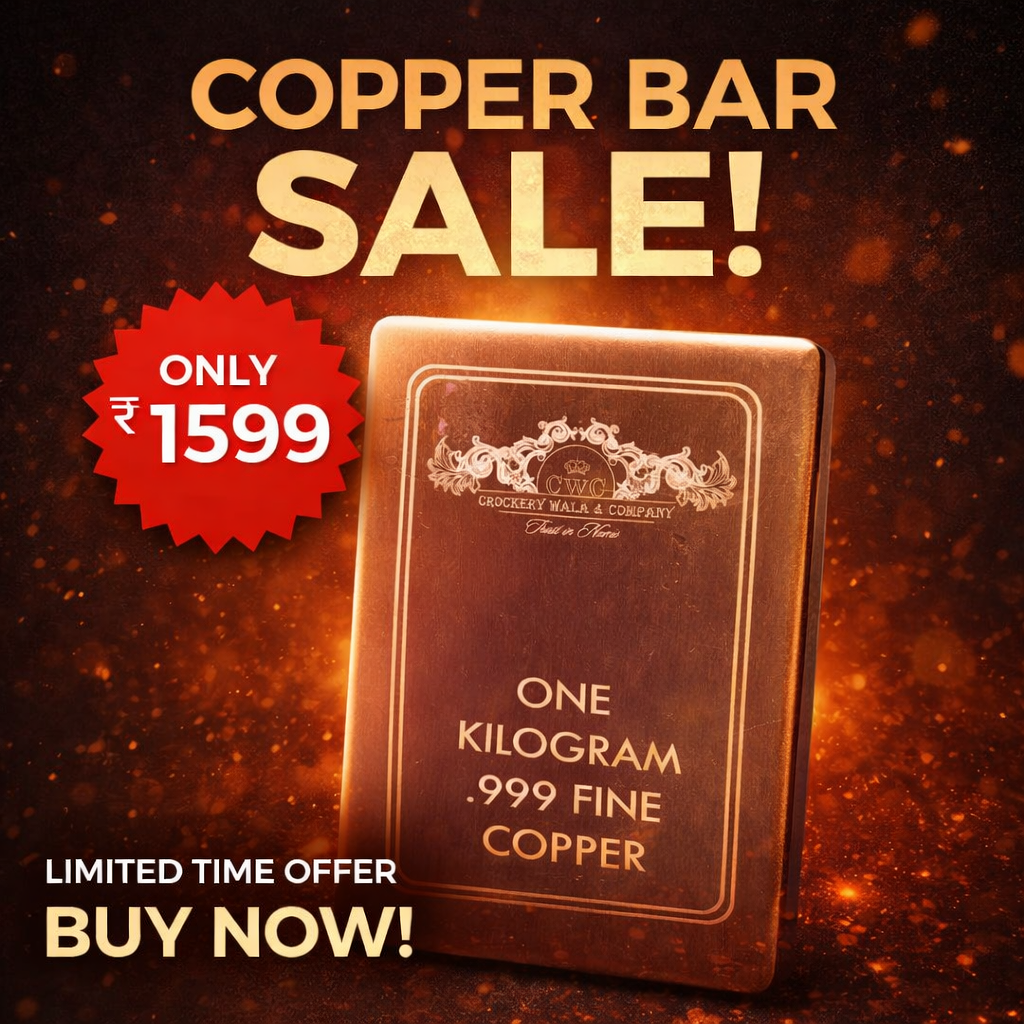 Pure Copper Bar 1 kg 99.9% Pure (set of 5 pcs)