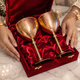 Copper Wine Glass For Parties Drinks Mocktails 350 ML Set of 2