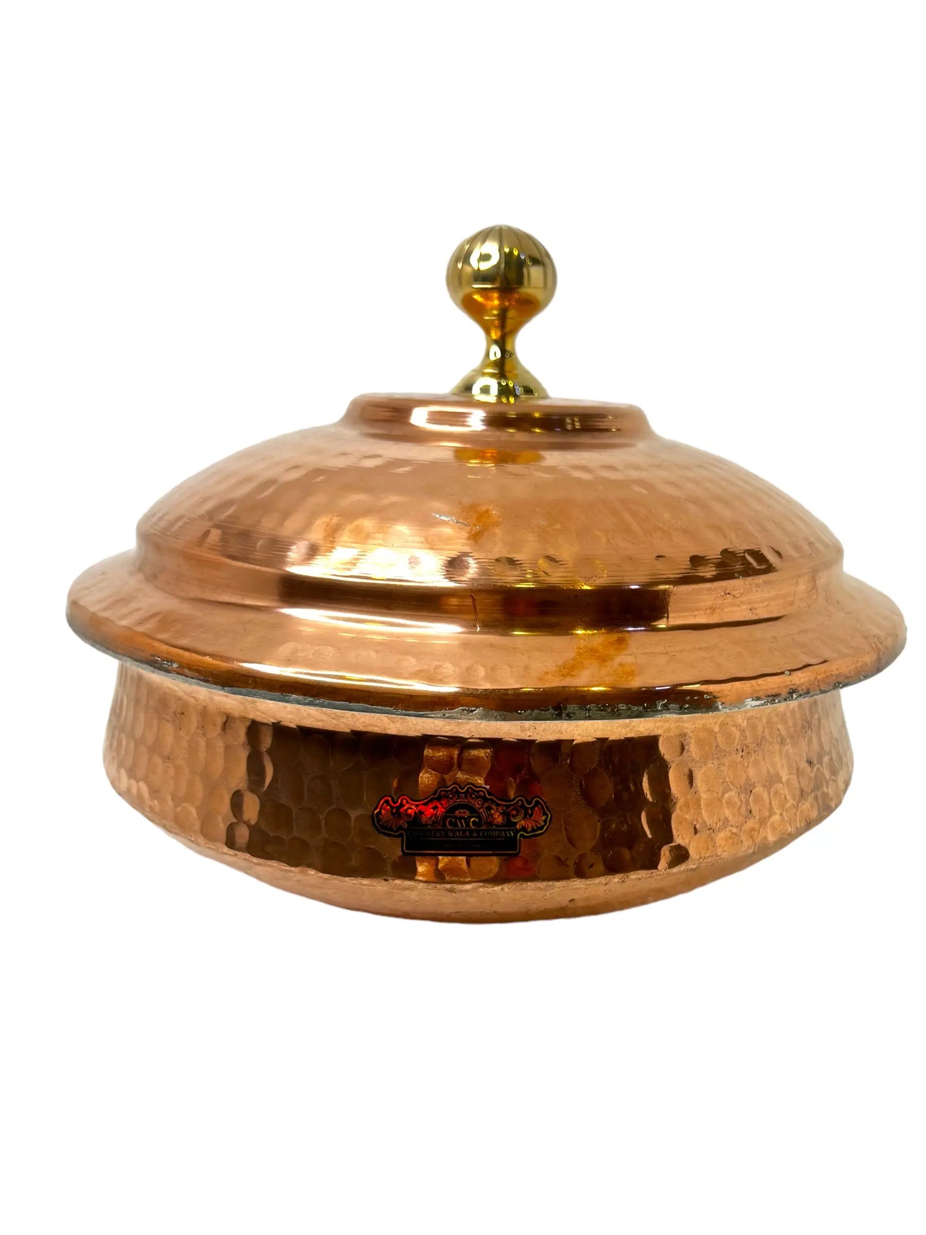 Pure Copper Handi Lagan With Copper Lid For Cooking