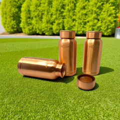 Pure Copper Mini Water Bottle Set CROCKERY WALA AND COMPANY