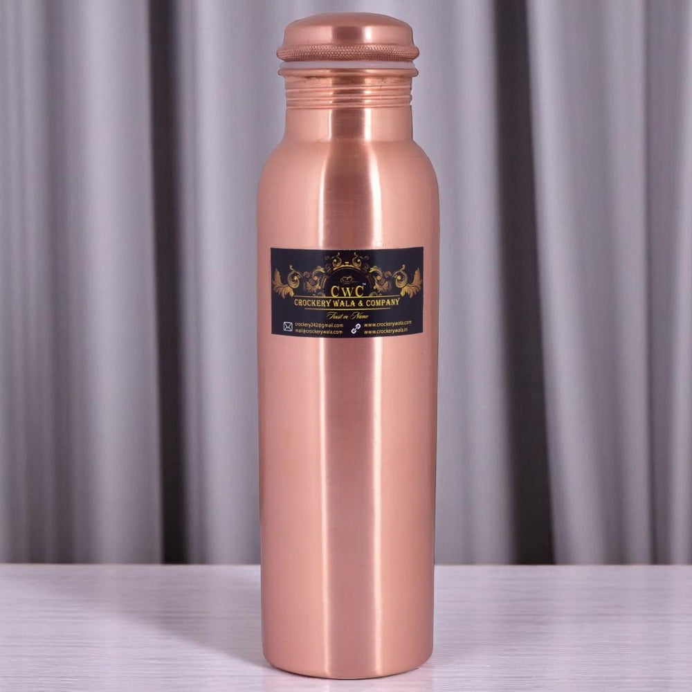 Pure Copper Water Bottle Matte Finish 900 ML Leak Proof