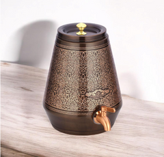 Pure Copper Dispenser 5 Litres Paradise for Home Use CROCKERY WALA AND COMPANY