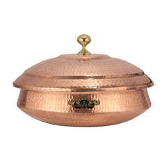 Pure Copper Handi Lagan With Copper Lid For Cooking Crockery Wala And Company