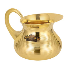 Brass Matki Tea Set - 7 Pcs Elegant Tea Serving Set - CROCKERY WALA AND COMPANY