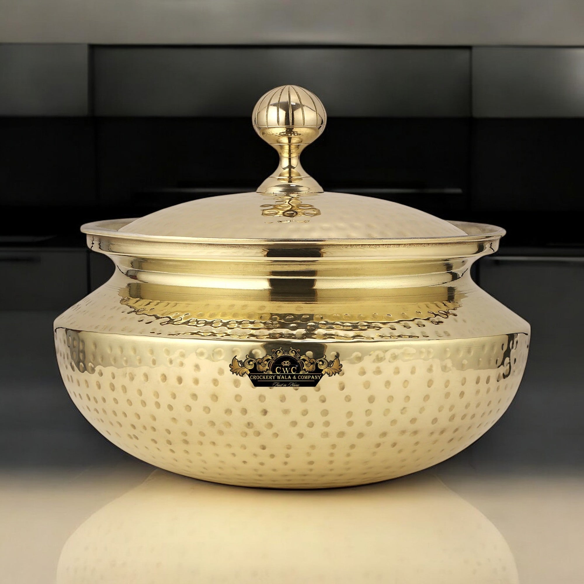 Pure Brass Patili Handi For Cooking Meat Dal Nahari CROCKERY WALA AND COMPANY