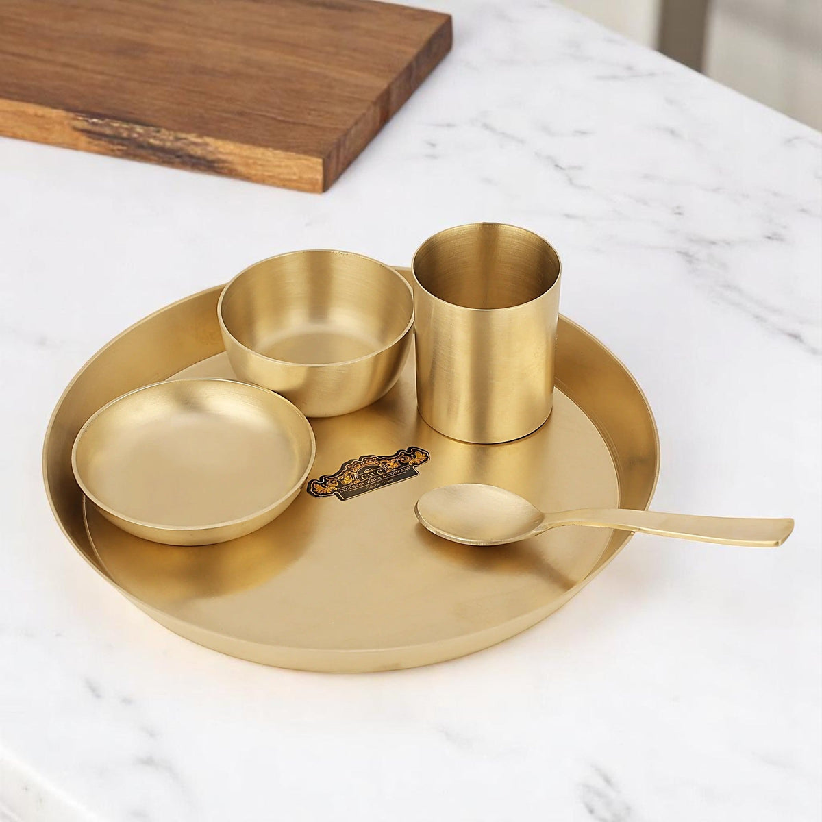 Bronze Matte Baby Thali Set - 5 Pcs Dinnerware Set - CROCKERY WALA AND COMPANY
