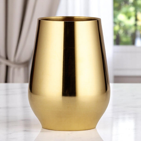 Bronze Plain Kullhad Glass 300 ML Capacity 7.5X7.5X10 - CROCKERY WALA AND COMPANY