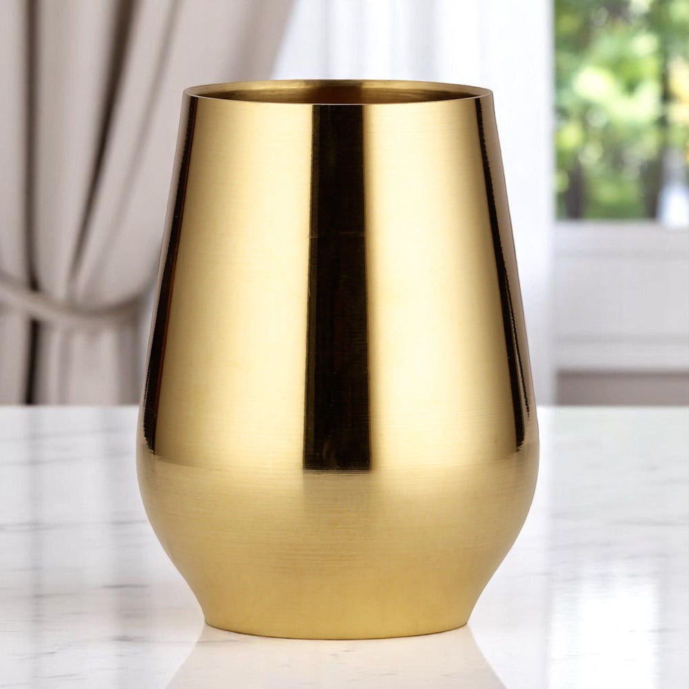 Bronze Plain Kullhad Glass 300 ML Capacity 7.5X7.5X10 - CROCKERY WALA AND COMPANY