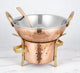 Copper Karhai Serving Set Pot Pan For Cooking Essentials