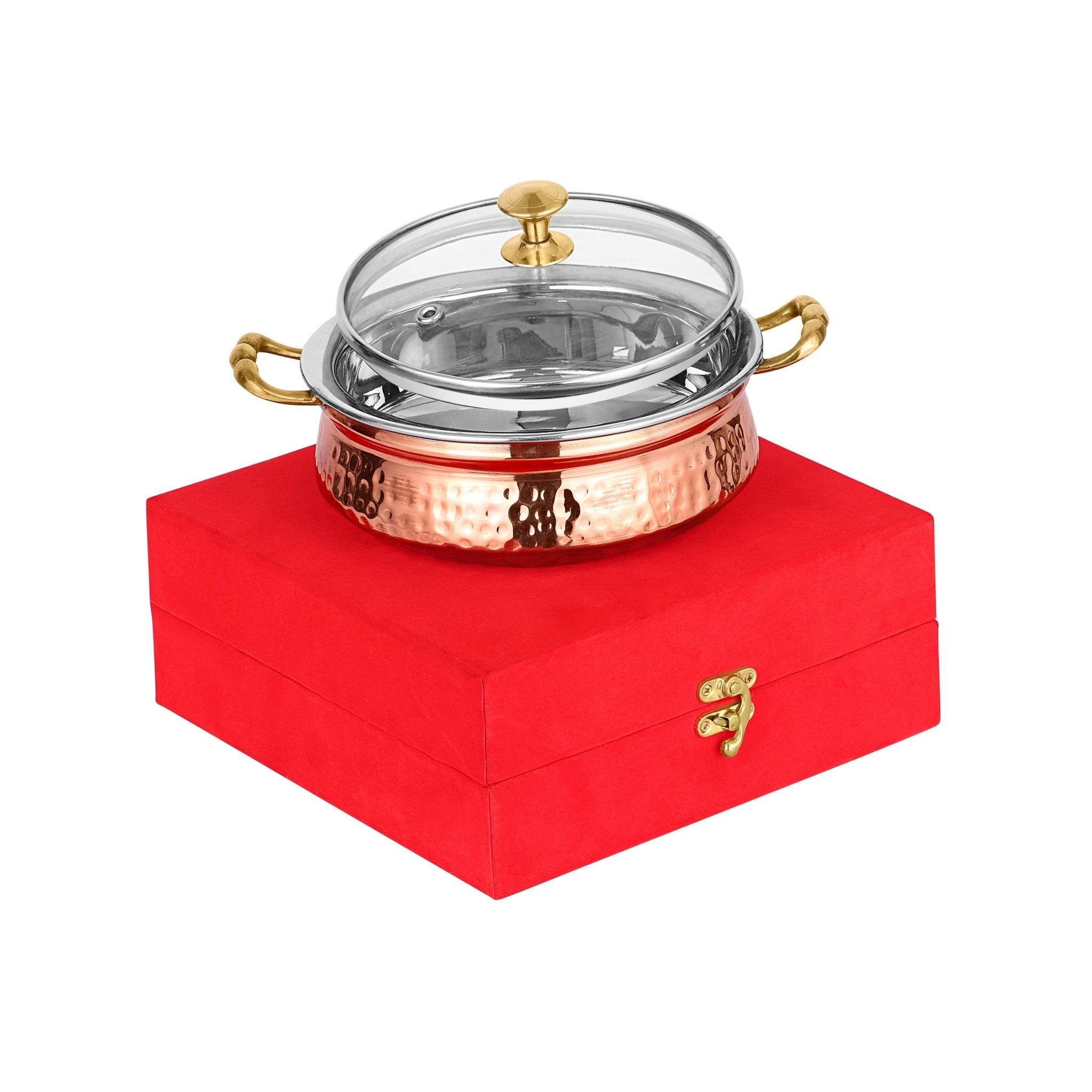 COPPER STEEL SERVING ROYAL HANDI - CROCKERY WALA AND COMPANY