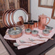 Crockery Wala And Company Royal Steel Copper Dinner Set 18 Pcs