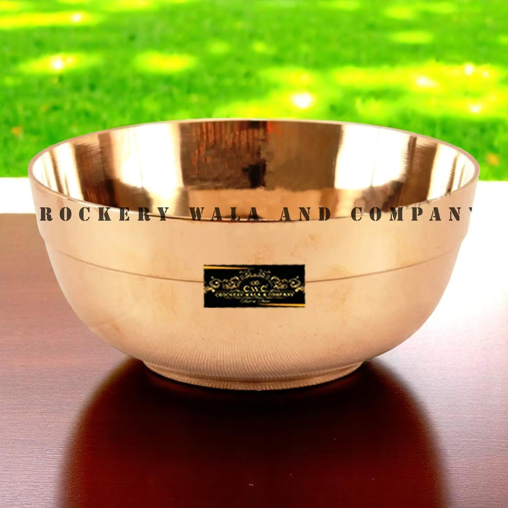 Crockery Wala And Company Bronze Bowl Katori 250 ML 1 Pc - CROCKERY WALA AND COMPANY
