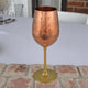 Crockery Wala And Company Hammered Copper Goblet Glass
