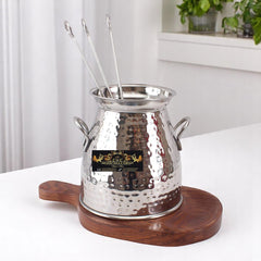 Crockery Wala & Company Steel Handmade Table Tandoor for Paneer Tikka Chicken Dish - CROCKERY WALA AND COMPANY