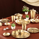 CWC Bronze Dinner Set 70 Piece Complete Dining Set for 6 People Matte Finish