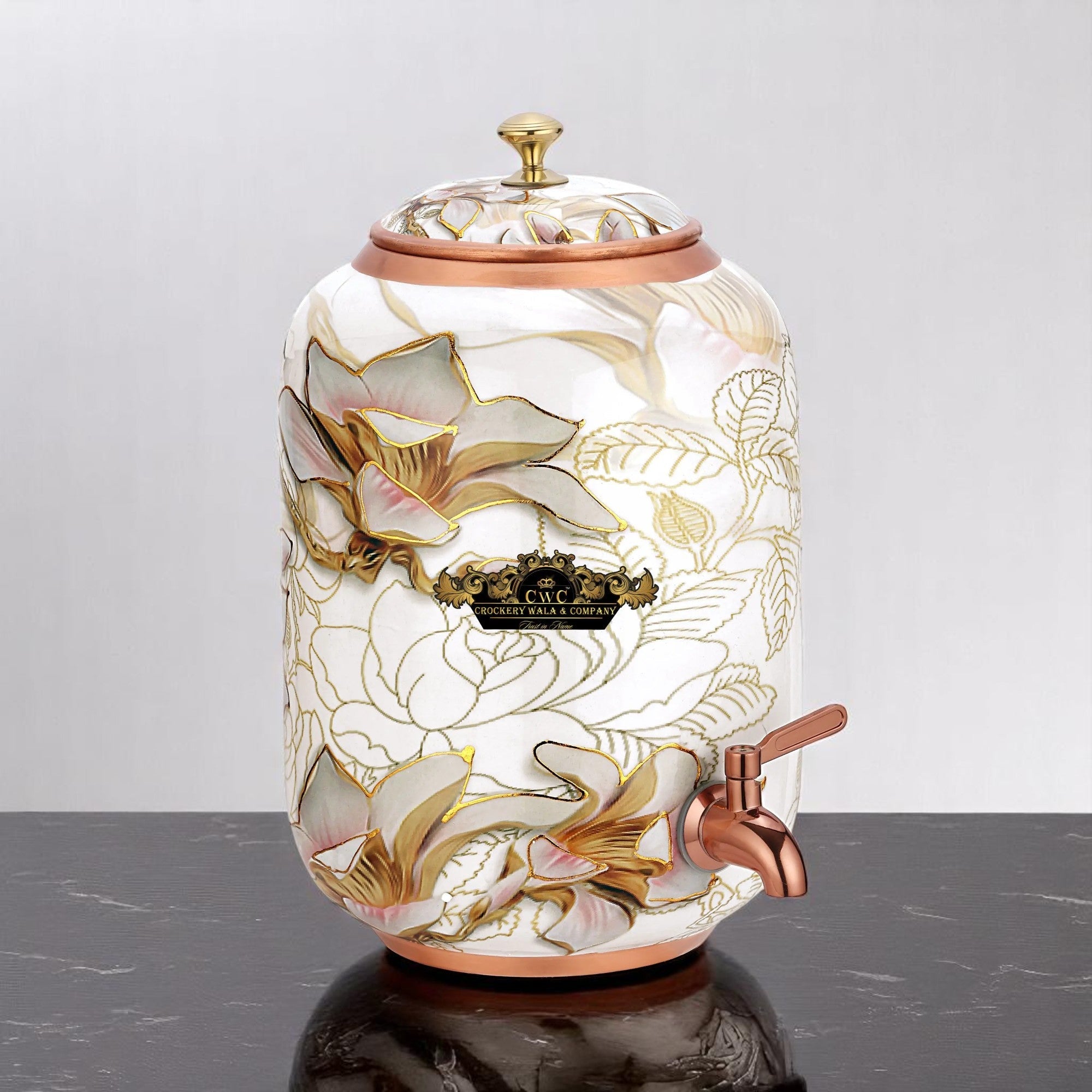 PC Meena Glossy Dispenser for Stylish Home Decor CROCKERY WALA AND COMPANY
