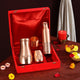 Premium Gift Set of Pure copper Bottle with Jar & Glasses