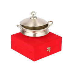 PURE BRASS MATTE FINISH SERVING HANDI - CROCKERY WALA AND COMPANY