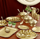 Pure Brass Dinner Set – 70-Piece |  Matte Itching