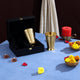 Pure Brass Wired Glass Set