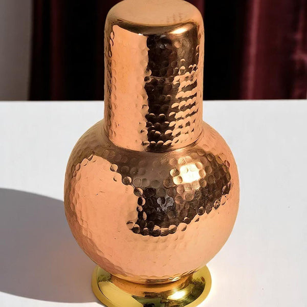 Copper Bedside Carafe Jar