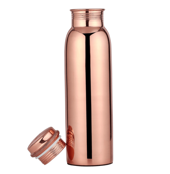 Pure Copper Bottle (Vintage Shine) 1L - CROCKERY WALA AND COMPANY