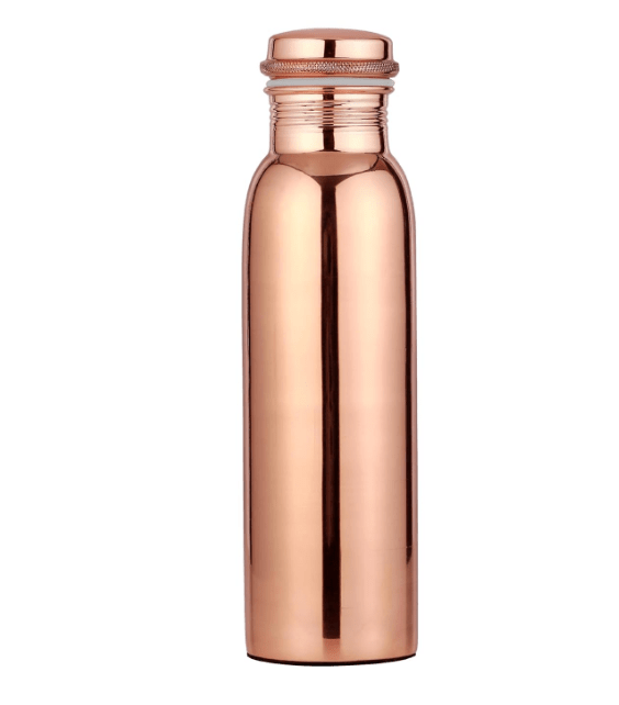 Pure Copper Bottle (Vintage Shine) 1L - CROCKERY WALA AND COMPANY