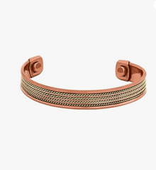 Pure Copper & Brass Healing Cuff Bracelet D4 - CROCKERY WALA AND COMPANY