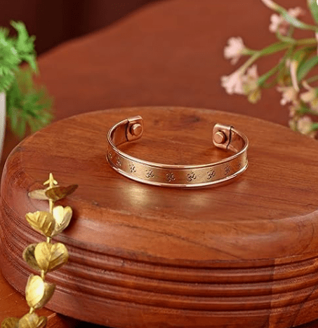 Pure Copper & Brass Healing Cuff Bracelet D5 - CROCKERY WALA AND COMPANY