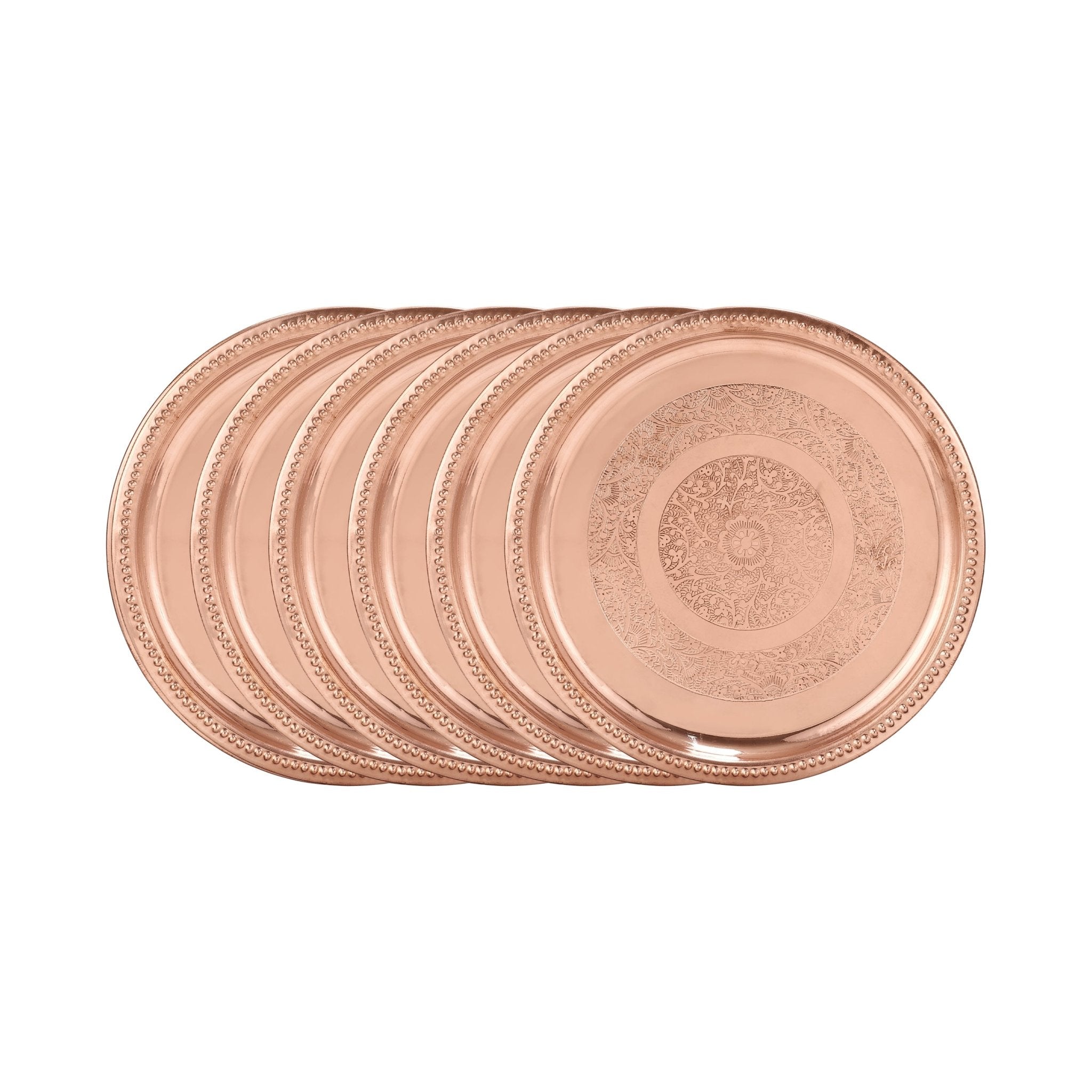 Pure Copper Dinner Set - 63pcs Elegant Tableware Collection - CROCKERY WALA AND COMPANY