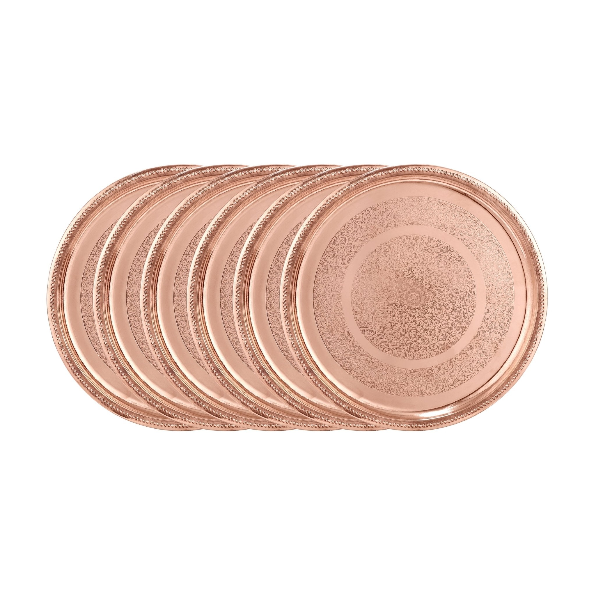 Pure Copper Dinner Set - 63pcs Elegant Tableware Collection - CROCKERY WALA AND COMPANY