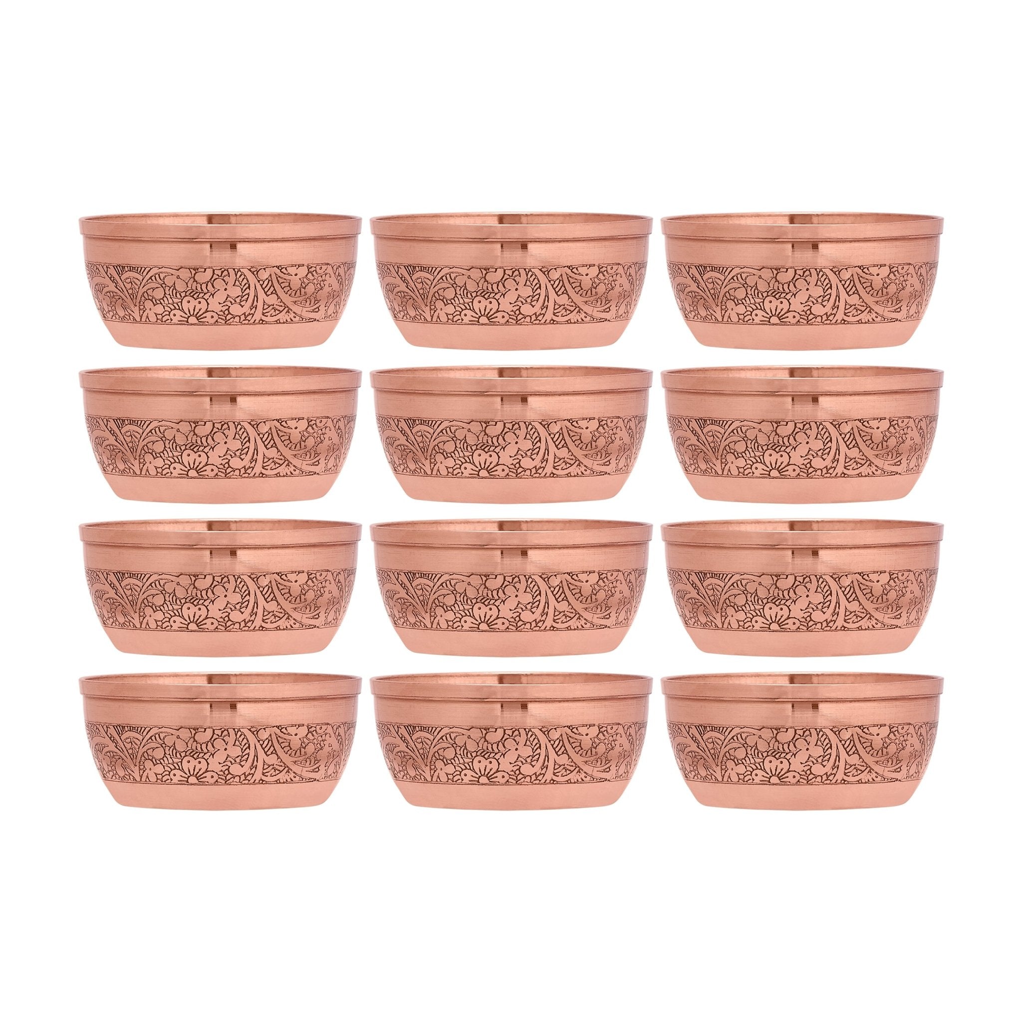 Pure Copper Dinner Set - 63pcs Elegant Tableware Collection - CROCKERY WALA AND COMPANY