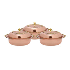 Pure Copper Dinner Set - 63pcs Elegant Tableware Collection - CROCKERY WALA AND COMPANY