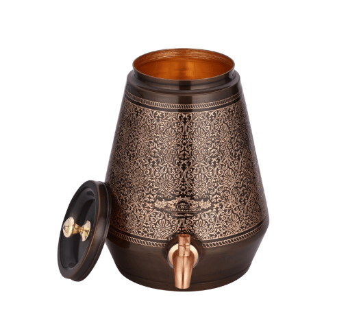 Pure Copper Dispenser 5 Litres Paradise for Home Use - CROCKERY WALA AND COMPANY