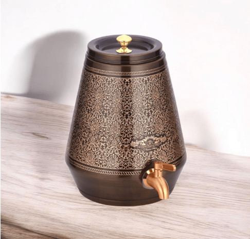 Pure Copper Dispenser 5 Litres Paradise for Home Use - CROCKERY WALA AND COMPANY