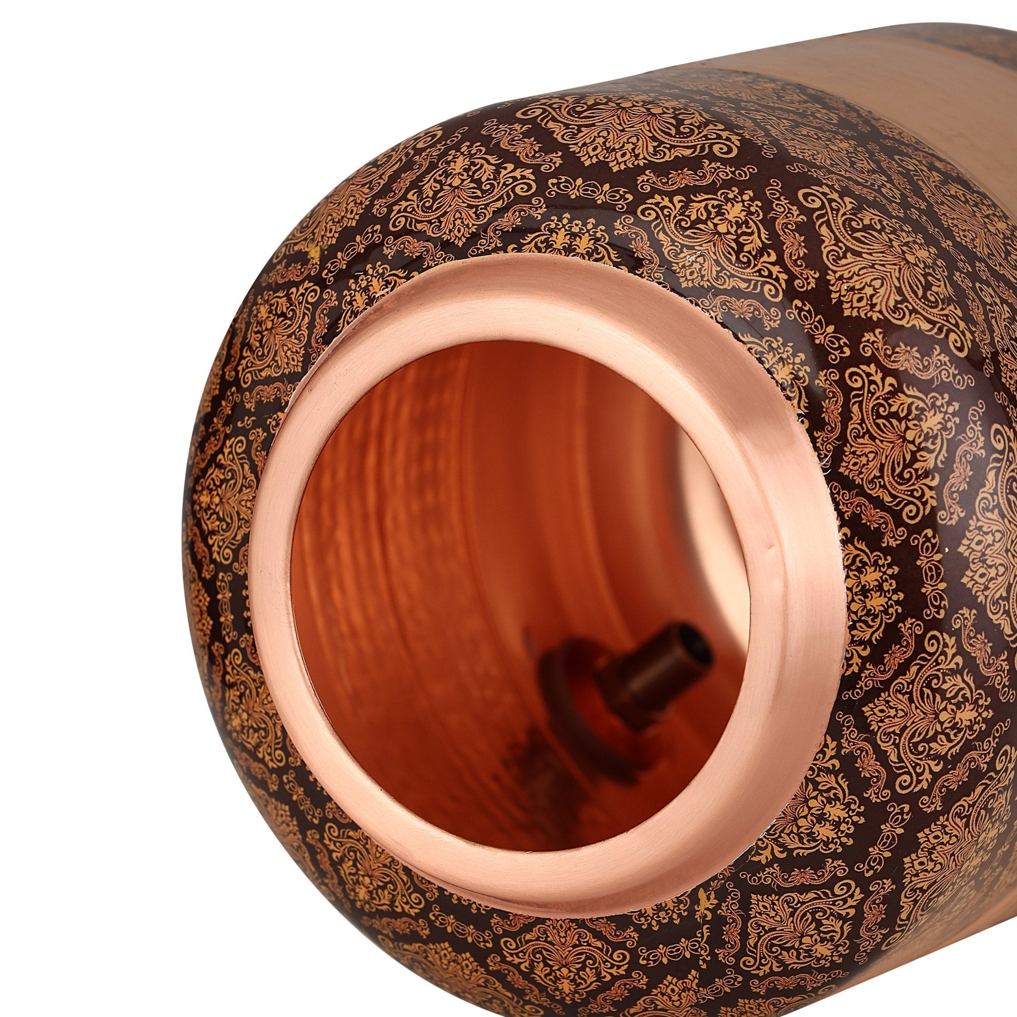 Pure Copper Dispenser Meena Finish Designer 8 Litres - CROCKERY WALA AND COMPANY